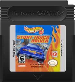 Cartridge artwork for Hot Wheels: Stunt Track Driver on the Nintendo Game Boy Color.