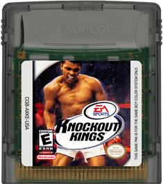 Cartridge artwork for Knockout Kings 2000 on the Nintendo Game Boy Color.