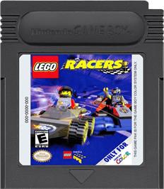 Cartridge artwork for LEGO Racers on the Nintendo Game Boy Color.