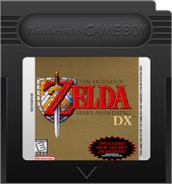 Cartridge artwork for Legend of Zelda: Link's Awakening DX on the Nintendo Game Boy Color.