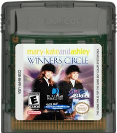Cartridge artwork for Mary-Kate and Ashley: Winner's Circle on the Nintendo Game Boy Color.