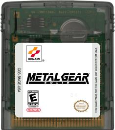 Cartridge artwork for Metal Gear Solid on the Nintendo Game Boy Color.