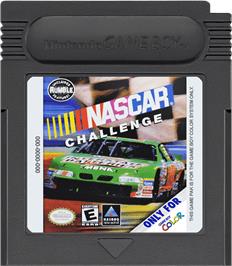 Cartridge artwork for NASCAR Challenge on the Nintendo Game Boy Color.