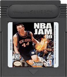 Cartridge artwork for NBA Jam 99 on the Nintendo Game Boy Color.