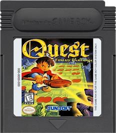 Cartridge artwork for Quest - Fantasy Challenge on the Nintendo Game Boy Color.