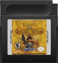 Cartridge artwork for Quest RPG - Brian's Journey on the Nintendo Game Boy Color.