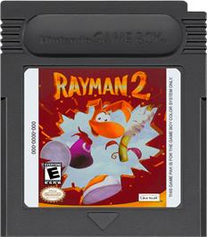 Cartridge artwork for Rayman 2: The Great Escape on the Nintendo Game Boy Color.