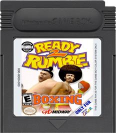 Cartridge artwork for Ready 2 Rumble Boxing on the Nintendo Game Boy Color.