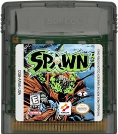 Cartridge artwork for Spawn on the Nintendo Game Boy Color.