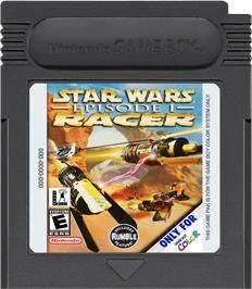 Cartridge artwork for Star Wars: Episode I: Racer on the Nintendo Game Boy Color.