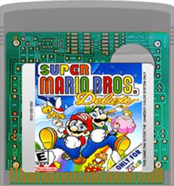 Cartridge artwork for Super Mario Bros. Deluxe on the Nintendo Game Boy Color.