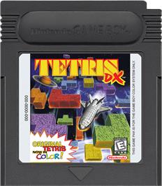 Cartridge artwork for Tetris DX on the Nintendo Game Boy Color.