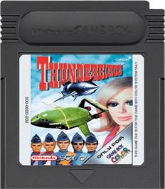 Cartridge artwork for ThunderBirds Are Go on the Nintendo Game Boy Color.