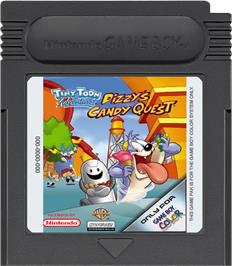 Cartridge artwork for Tiny Toon Adventures: Dizzy's Candy Quest on the Nintendo Game Boy Color.