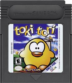 Cartridge artwork for Toki Tori on the Nintendo Game Boy Color.