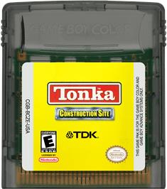 Cartridge artwork for Tonka Construction Site on the Nintendo Game Boy Color.