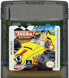 Cartridge artwork for Tonka Raceway on the Nintendo Game Boy Color.