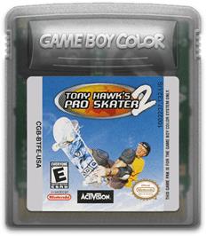 Cartridge artwork for Tony Hawk's Pro Skater 2 on the Nintendo Game Boy Color.