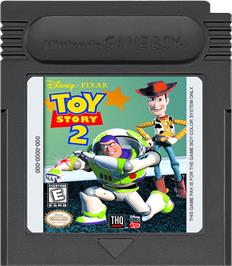 Cartridge artwork for Toy Story 2: Buzz Lightyear to the Rescue on the Nintendo Game Boy Color.