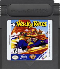 Cartridge artwork for Wacky Races on the Nintendo Game Boy Color.