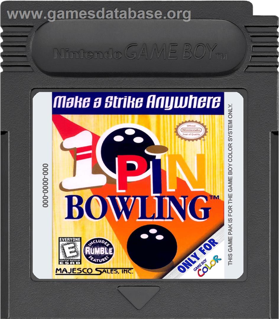 10-Pin Bowling - Nintendo Game Boy Color - Artwork - Cartridge