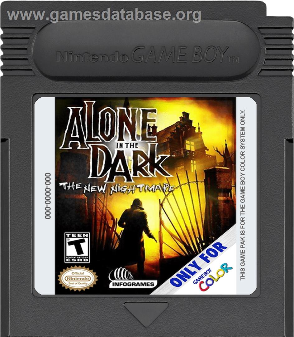 Alone in the Dark: The New Nightmare - Nintendo Game Boy Color - Artwork - Cartridge