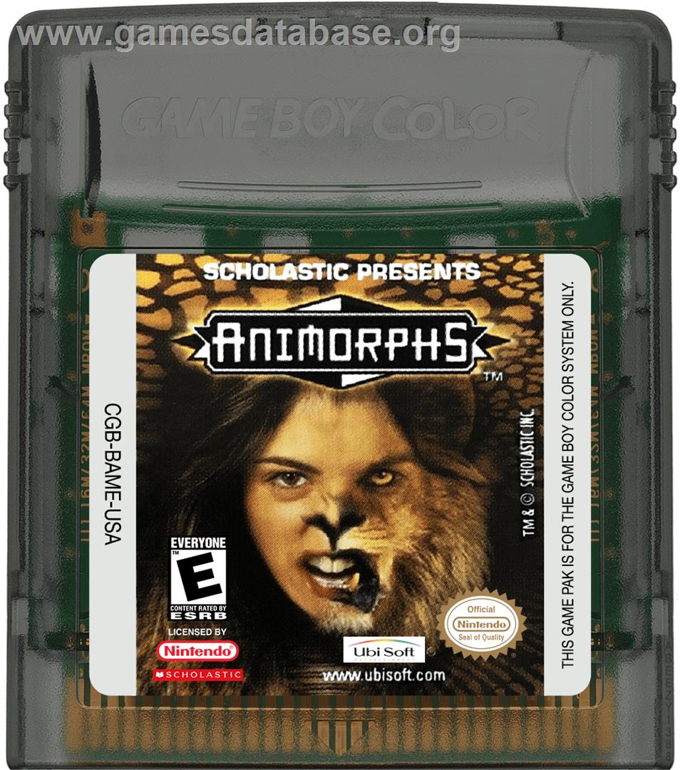 Animorphs - Nintendo Game Boy Color - Artwork - Cartridge