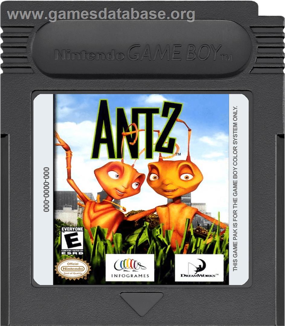 Antz - Nintendo Game Boy Color - Artwork - Cartridge