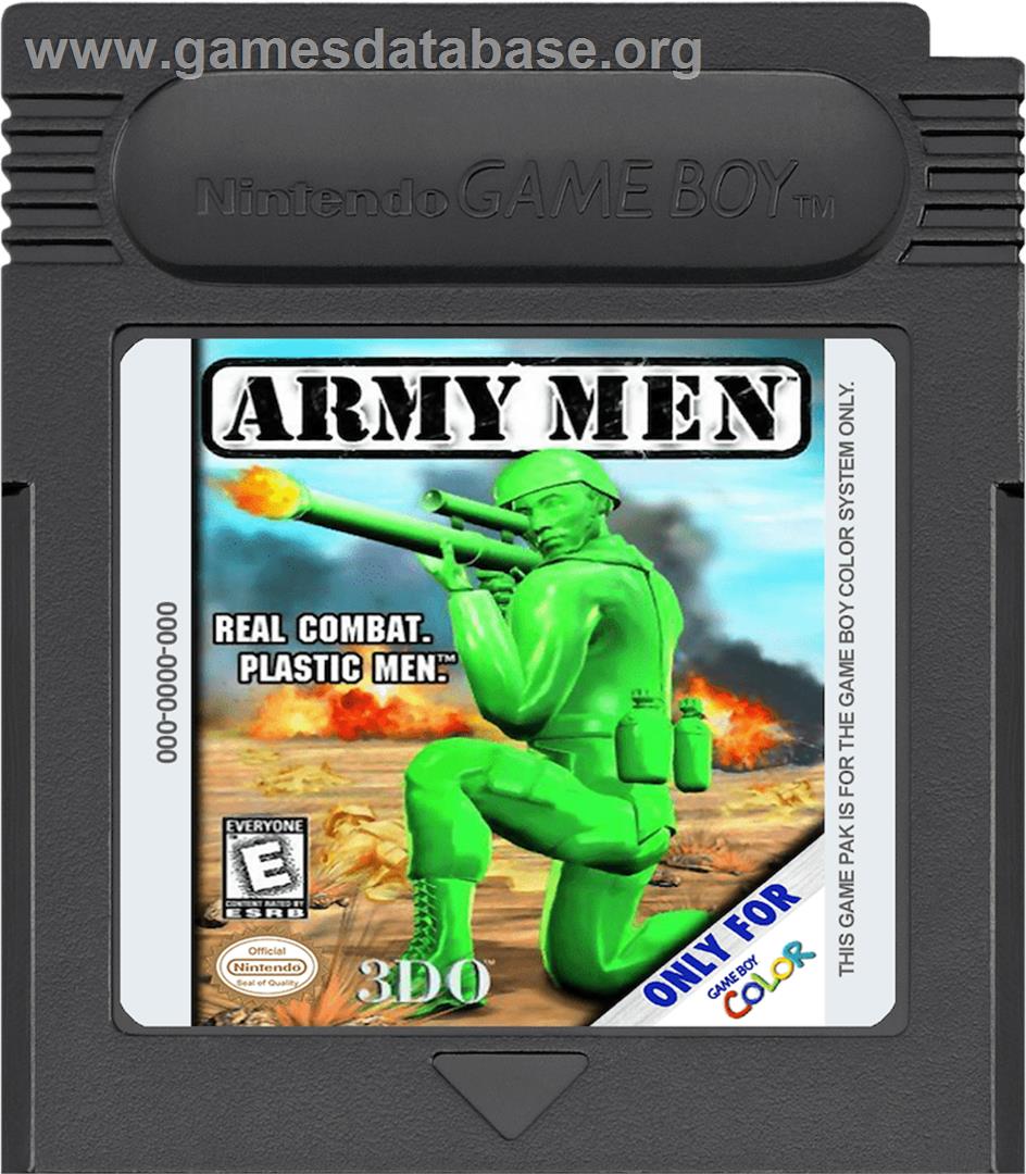 Army Men: Sarge's Heroes 2 - Nintendo Game Boy Color - Artwork - Cartridge