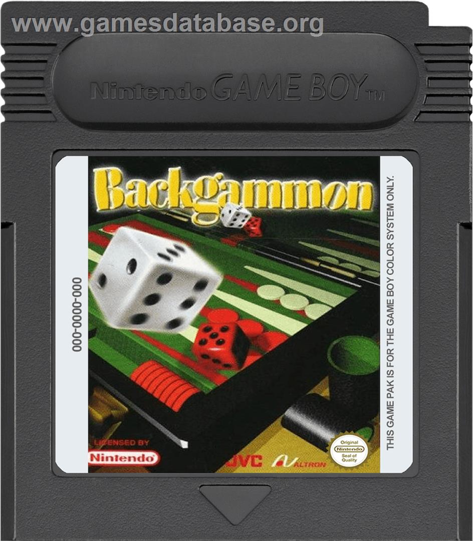 Backgammon - Nintendo Game Boy Color - Artwork - Cartridge