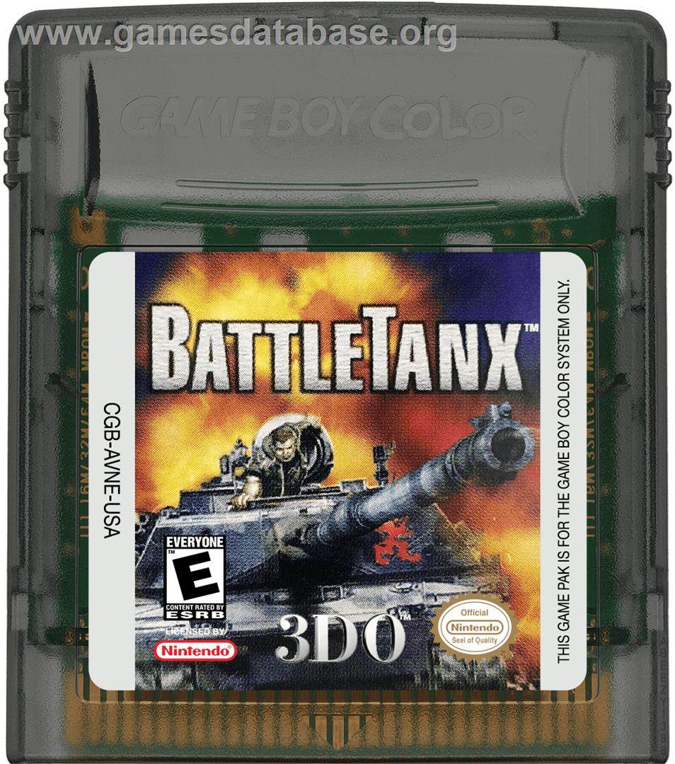 BattleTanx - Nintendo Game Boy Color - Artwork - Cartridge