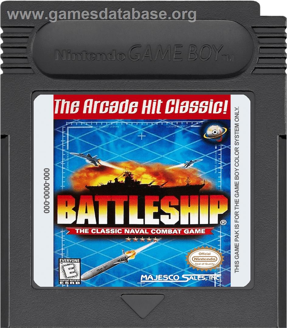 Battleship - Nintendo Game Boy Color - Artwork - Cartridge