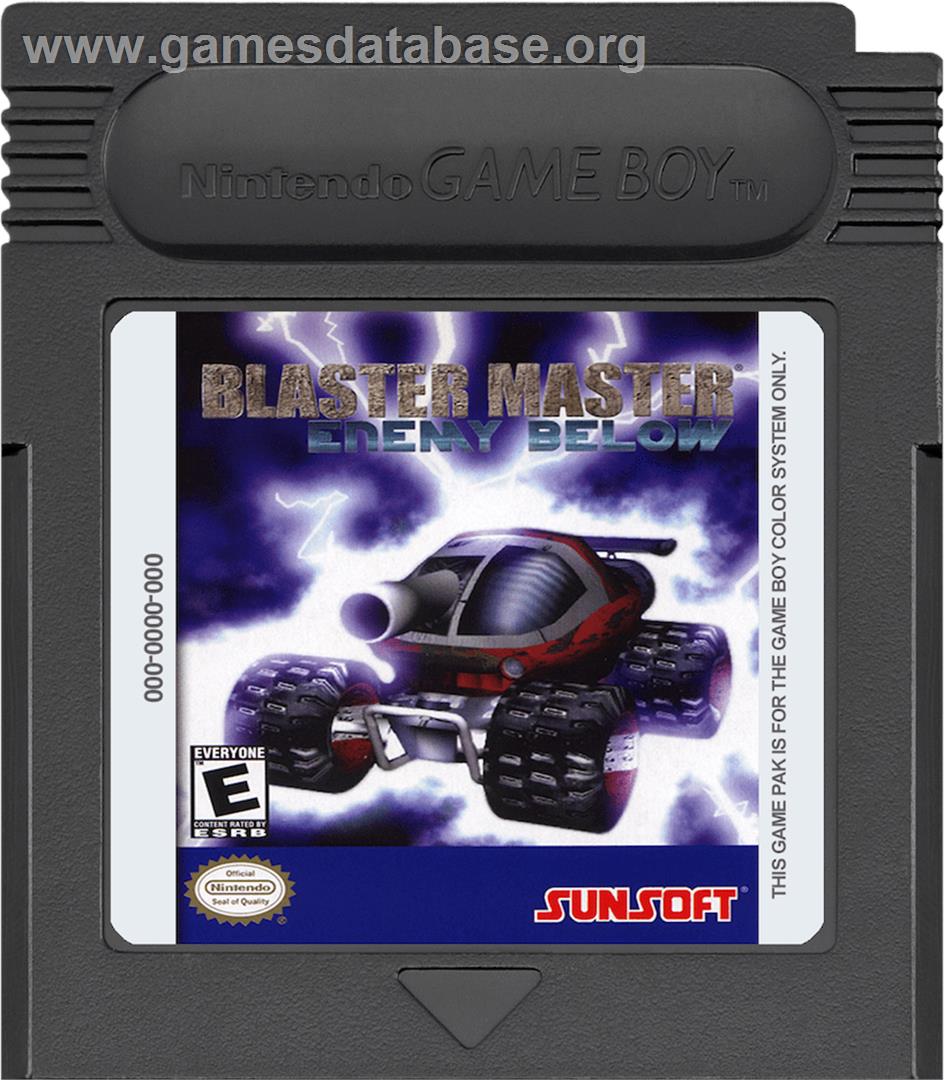Blaster Master: Enemy Below - Nintendo Game Boy Color - Artwork - Cartridge