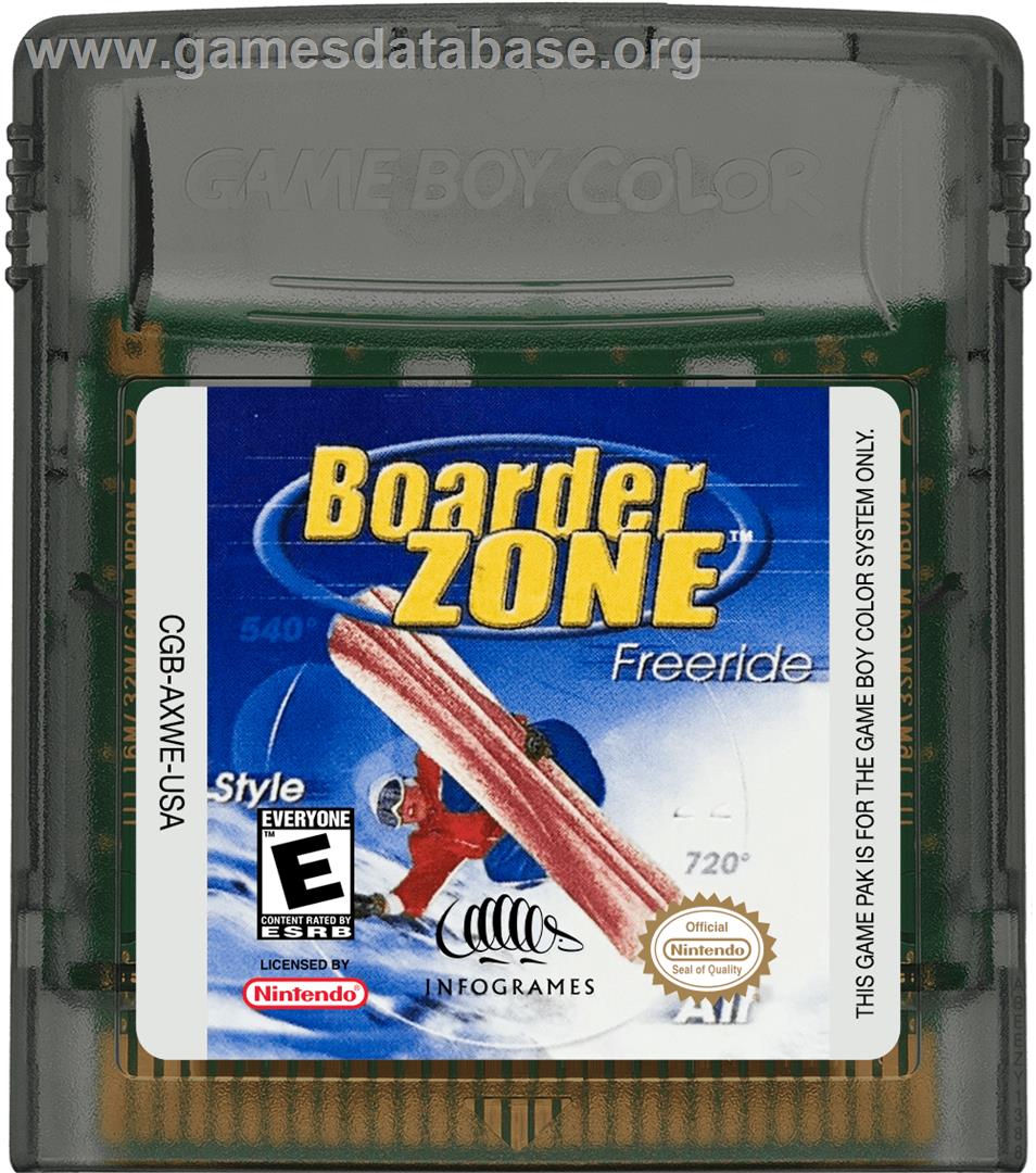 Boarder Zone - Nintendo Game Boy Color - Artwork - Cartridge