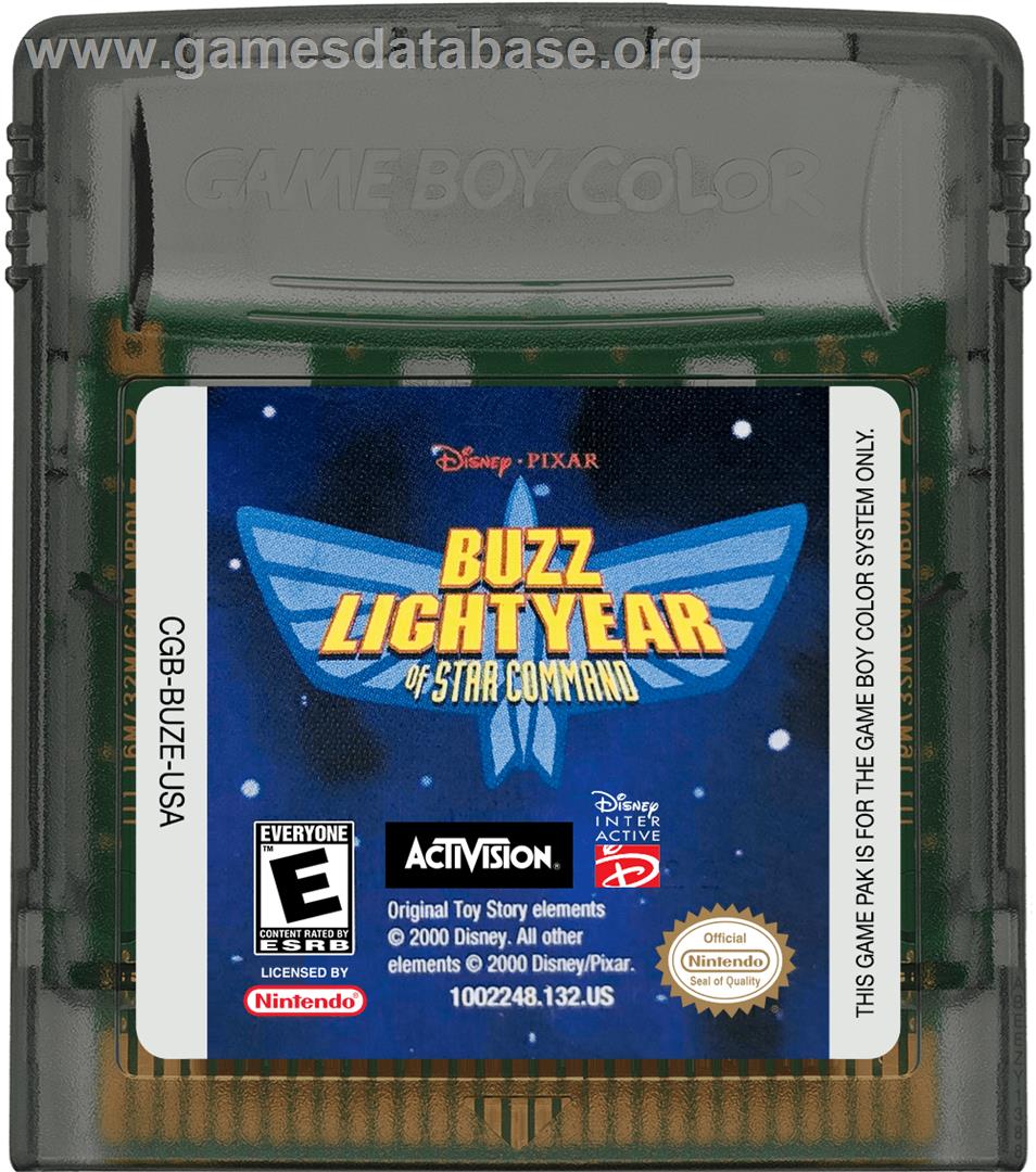 Buzz Lightyear of Star Command - Nintendo Game Boy Color - Artwork - Cartridge