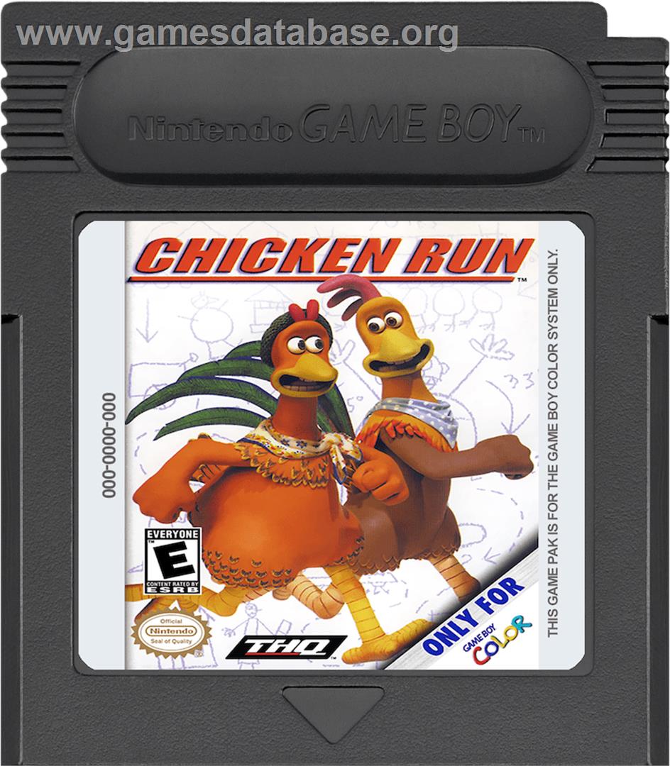 Chicken Run - Nintendo Game Boy Color - Artwork - Cartridge