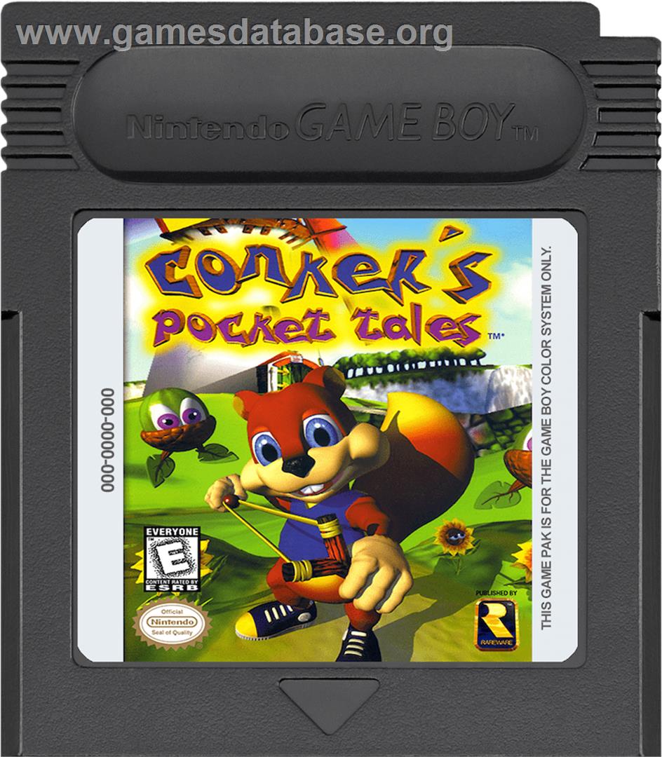 Conker's Pocket Tales - Nintendo Game Boy Color - Artwork - Cartridge