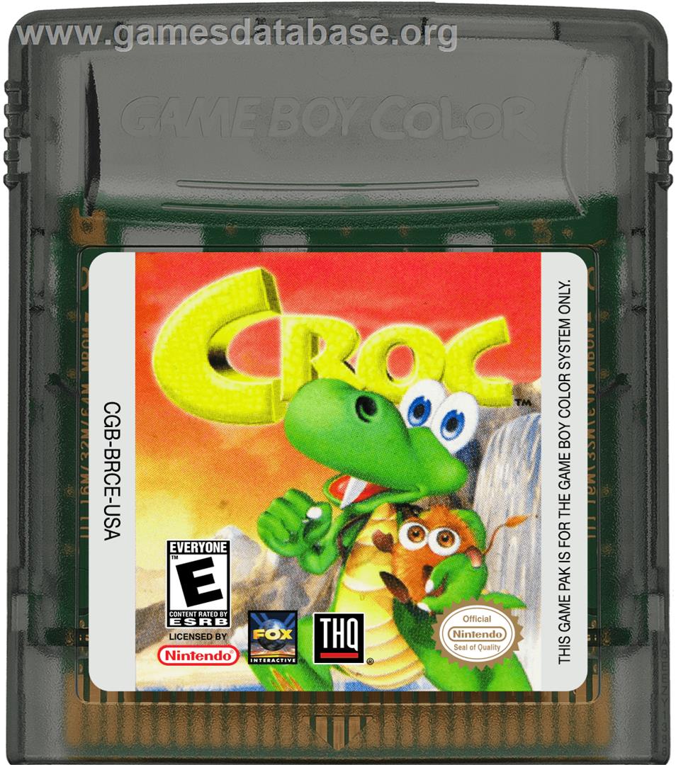Croc: Legend of the Gobbos - Nintendo Game Boy Color - Artwork - Cartridge