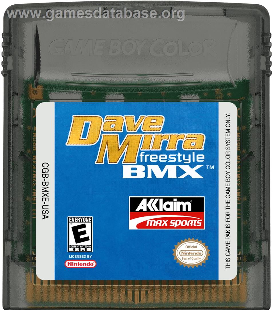 Dave Mirra Freestyle BMX - Nintendo Game Boy Color - Artwork - Cartridge