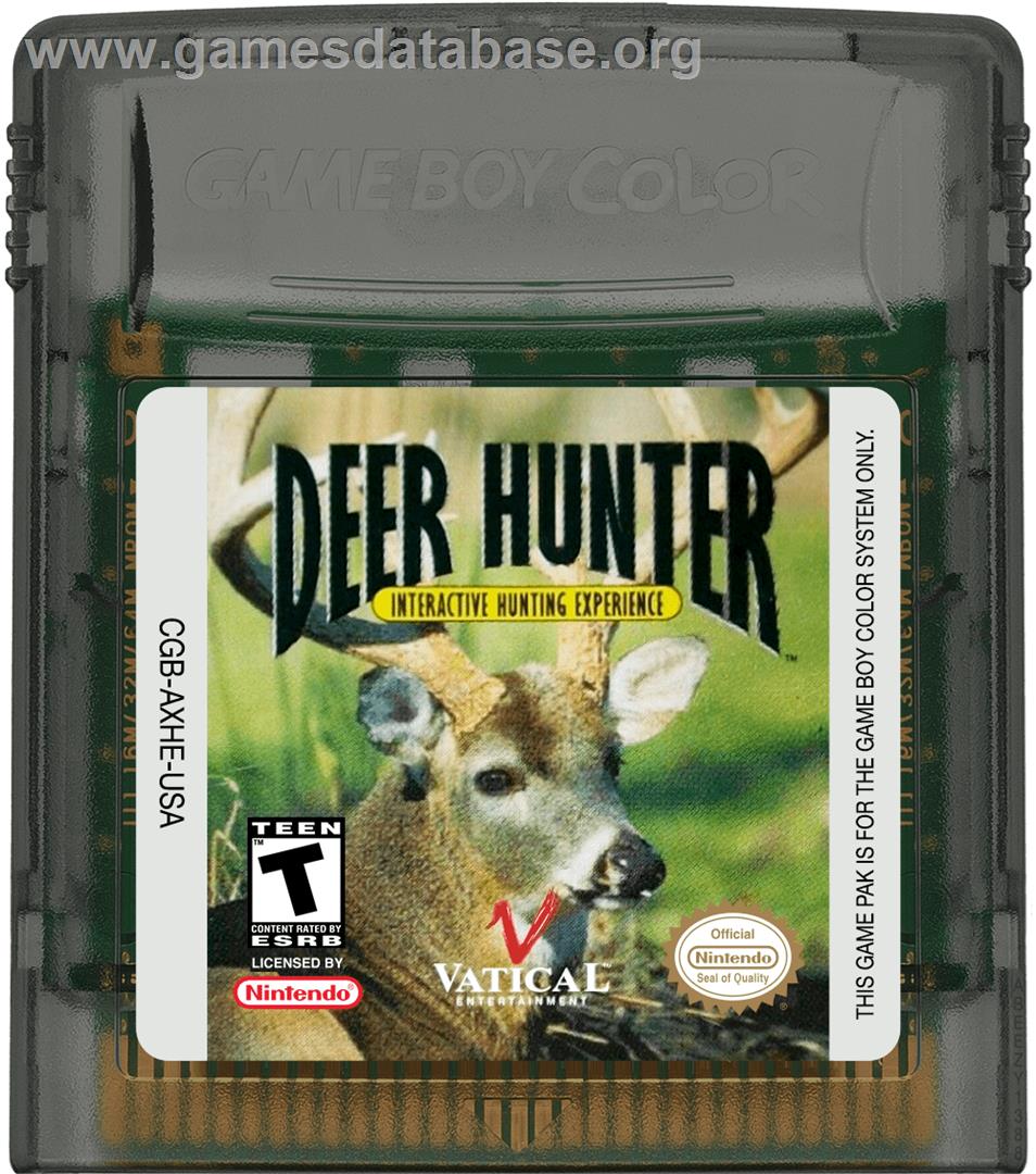 Deer Hunter - Nintendo Game Boy Color - Artwork - Cartridge