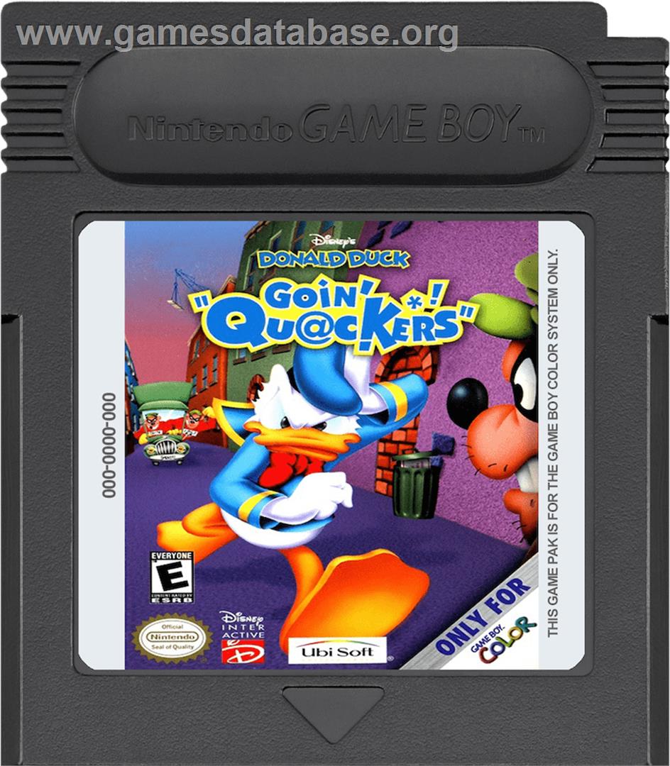 Donald Duck: Goin' Quackers - Nintendo Game Boy Color - Artwork - Cartridge