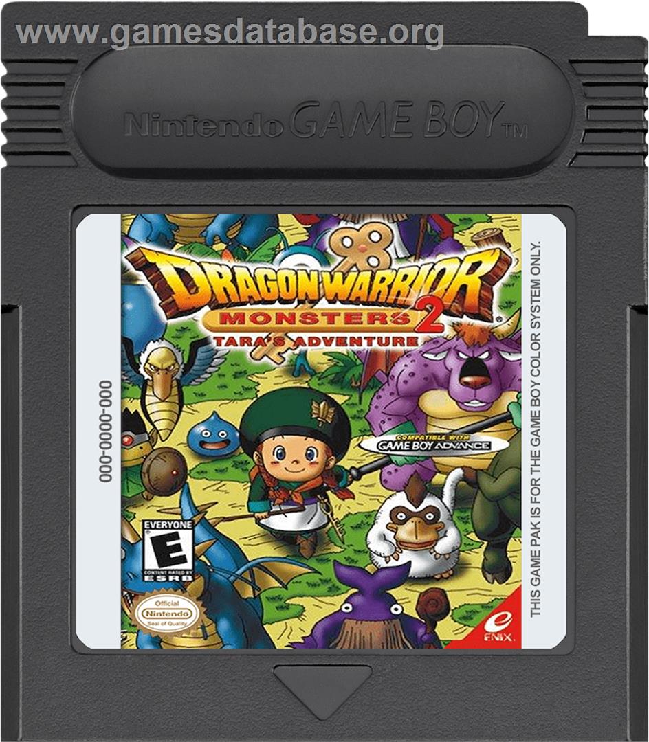 Dragon Warrior Monsters 2: Tara's Adventure - Nintendo Game Boy Color - Artwork - Cartridge