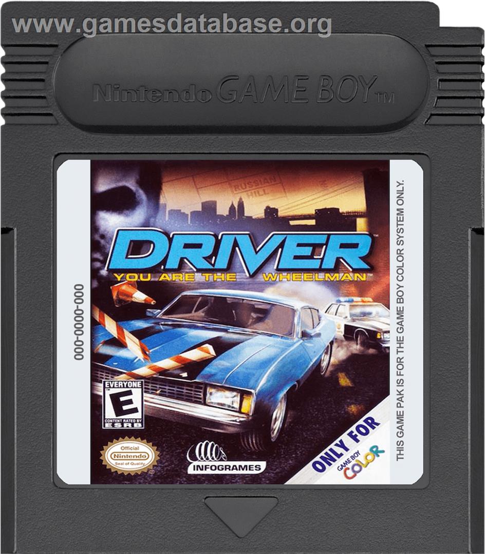 Driver: You Are The Wheelman - Nintendo Game Boy Color - Artwork - Cartridge