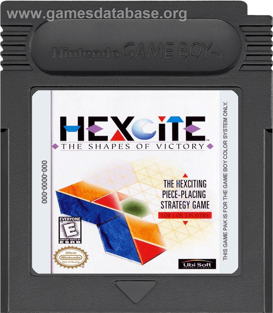 Hexcite: The Shapes of Victory - Nintendo Game Boy Color - Artwork - Cartridge