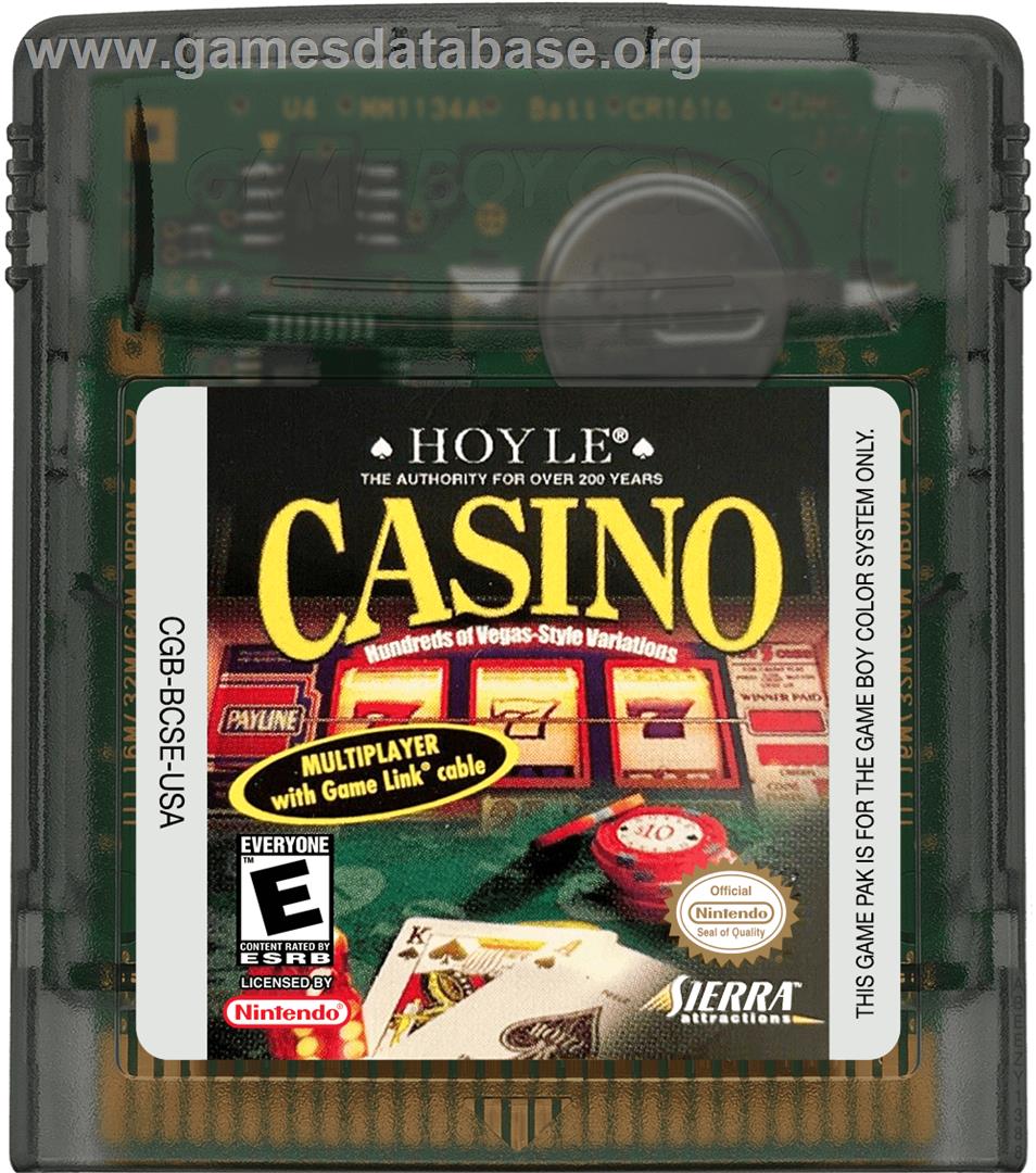 Hoyle Casino - Nintendo Game Boy Color - Artwork - Cartridge