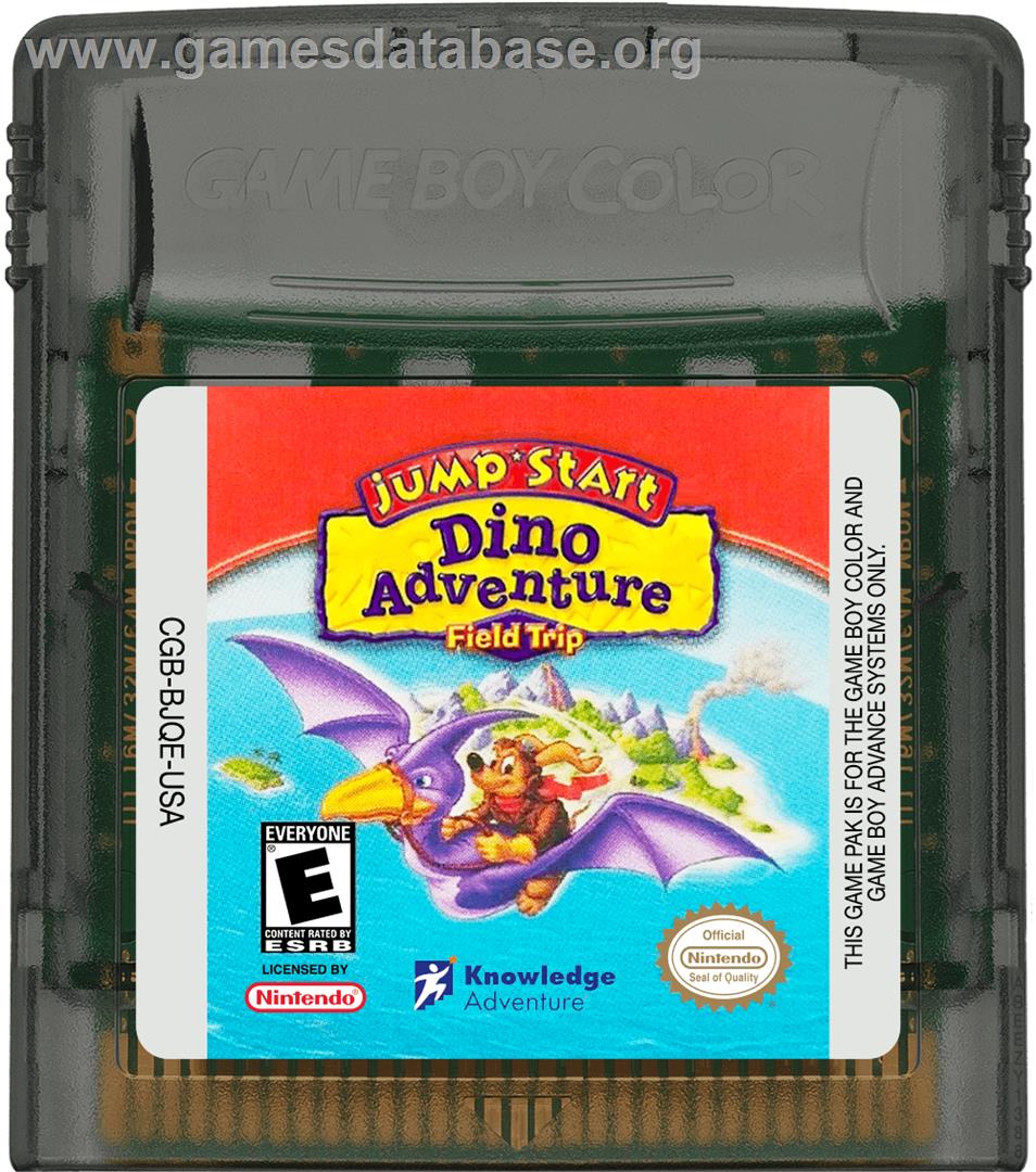 Jump Start: Dino Adventure - Feild Trip - Nintendo Game Boy Color - Artwork - Cartridge