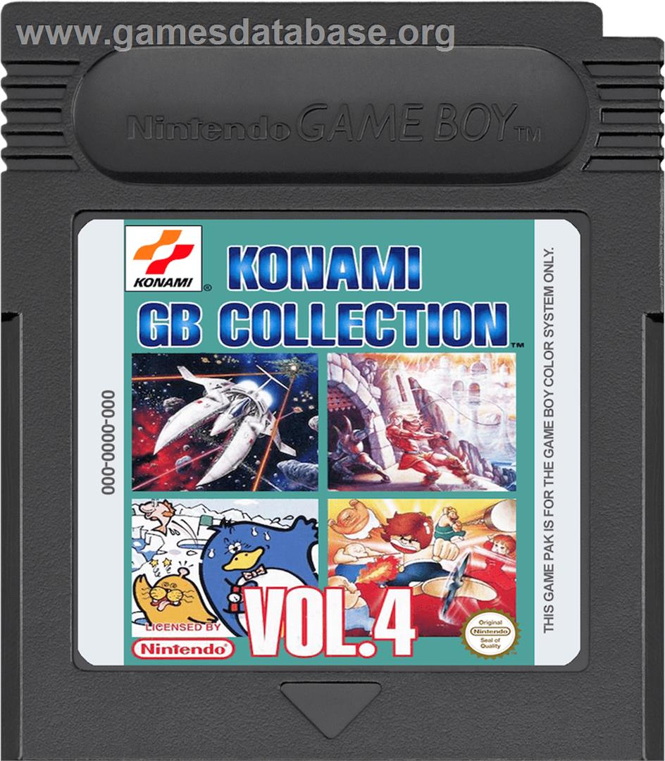 Konami GB Collection Vol. 4 - Nintendo Game Boy Color - Artwork - Cartridge