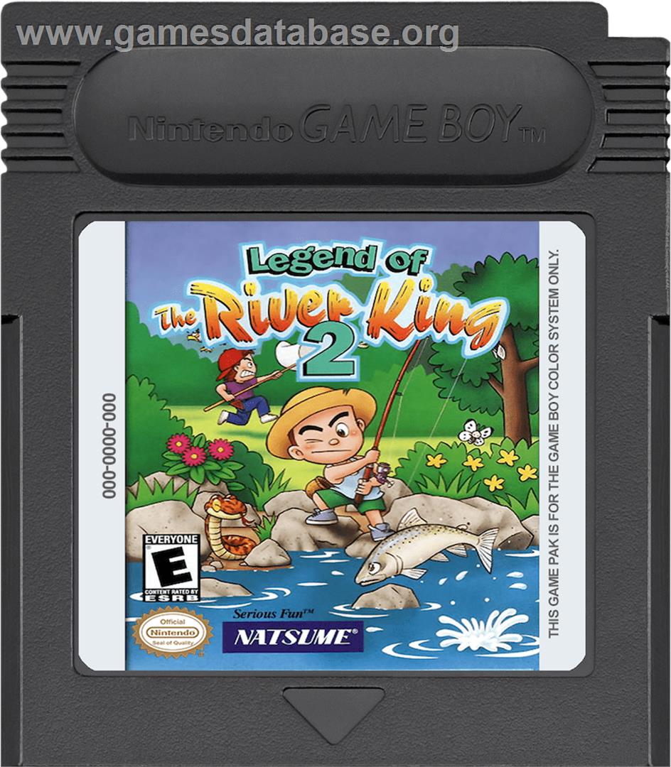 Legend of the River King 2 - Nintendo Game Boy Color - Artwork - Cartridge