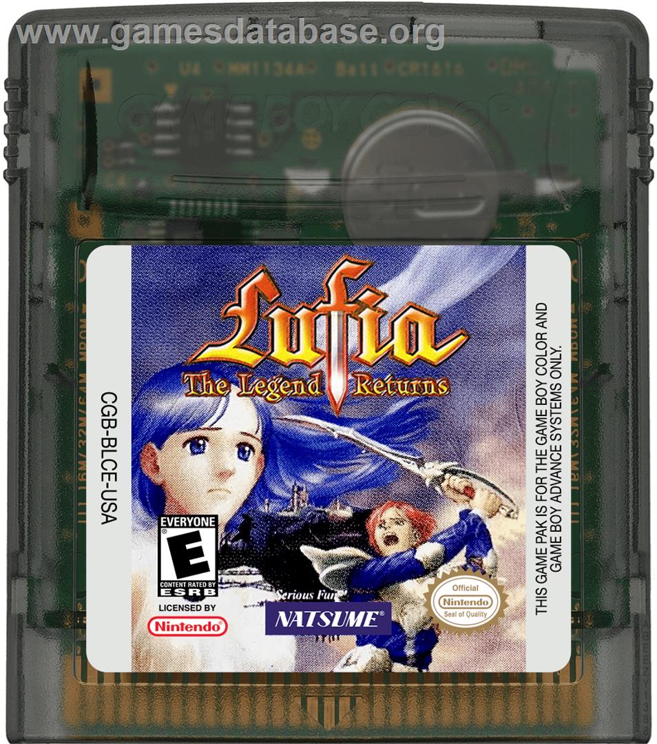 Lufia: The Legend Returns - Nintendo Game Boy Color - Artwork - Cartridge