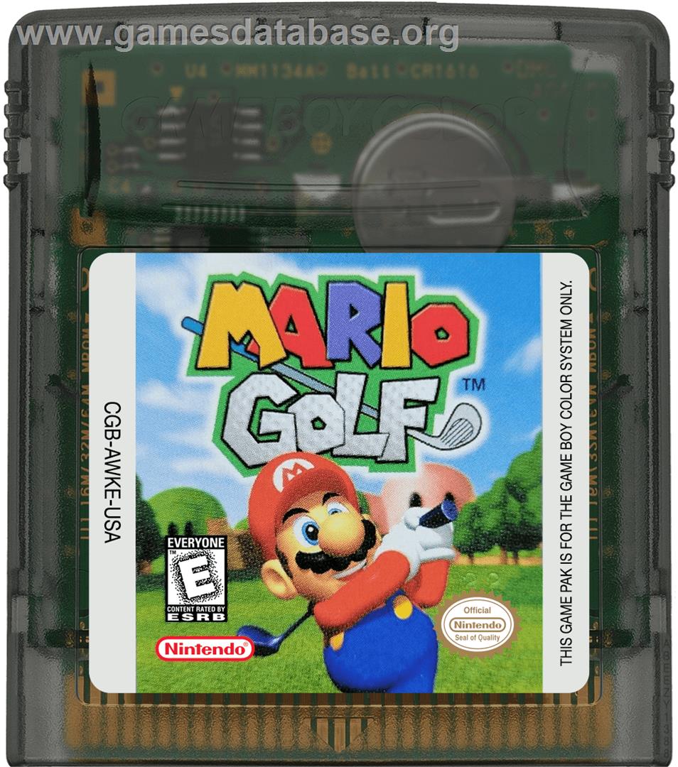 Mario Golf - Nintendo Game Boy Color - Artwork - Cartridge